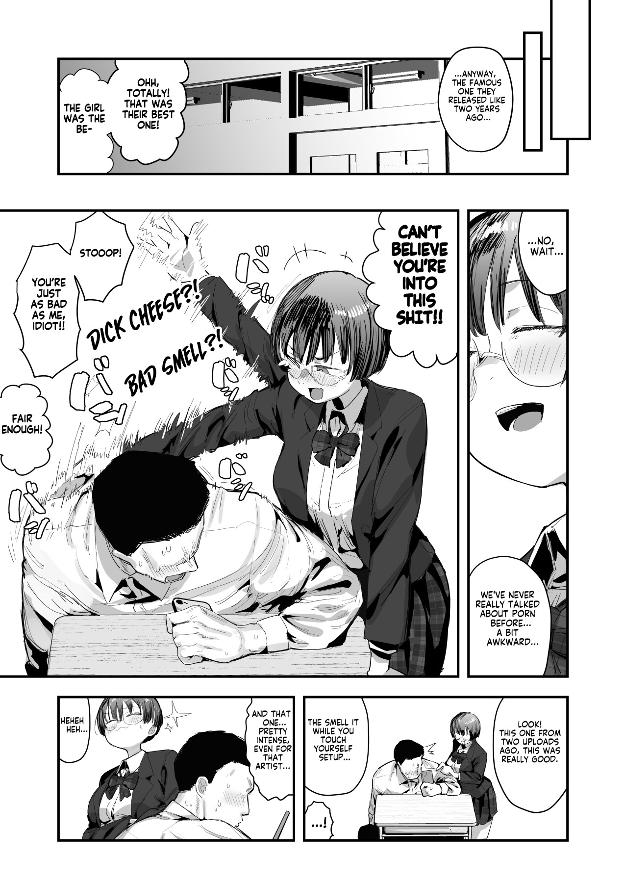 Hentai Manga Comic-My best friend was into the "cock-sniffing doujin" that I love! And now we're pervy sex friends!-Chapter 1-6